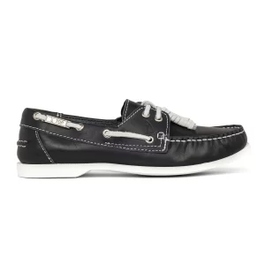 Zapato de Piel Top Sailer Original Estilo Marinero Color Marino