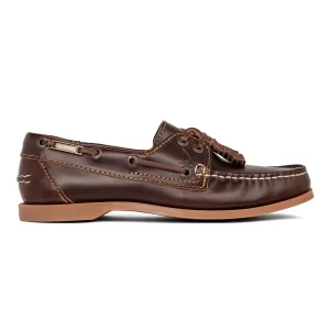 Zapato de Piel Top Sailer Original Estilo Marinero Color Eagle Caoba