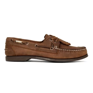 Zapato de Piel Top Sailer Original Estilo Marinero Color Crazy Café