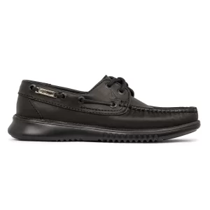Zapato de Piel Top Sport Negro Suela Negra