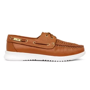 Zapato de Piel Top Sport Lavoro Miel Tejido Artesanal